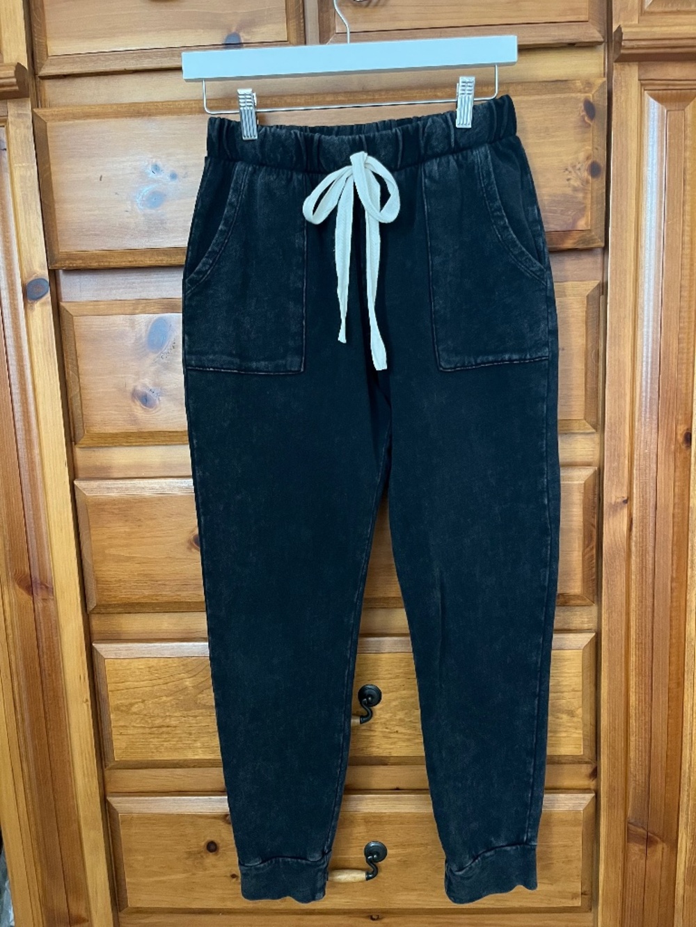 Anthropologie Caution To The Wind Women's Jogger Pants Sz M Black